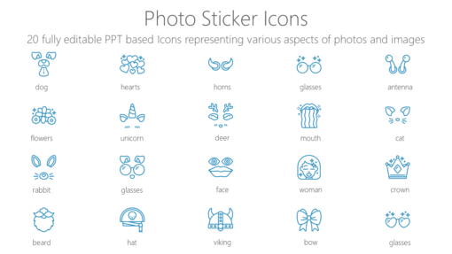SMMI13 Photo Sticker Icons-pptinfographics