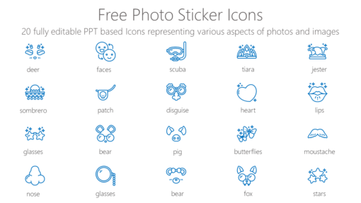 SMMI14 Free Photo Sticker Icons-pptinfographics