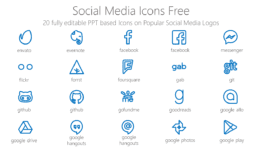 Social Logo Icons Free ppt