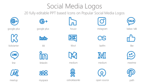 SMMI20 Social Media Logos-pptinfographics