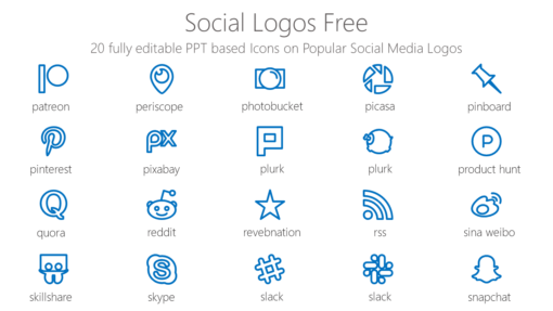 SMMI21 Social Logos Free-pptinfographics