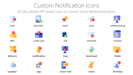 SMMI28 Custom Notification Icons-pptinfographics