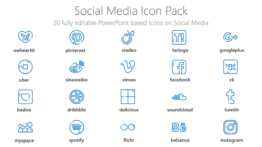 Social Media Icons PPT Free