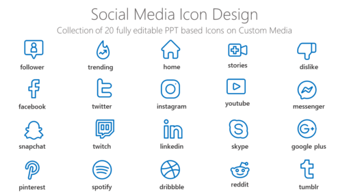 SMMI33 Social Media Icon Design-pptinfographics