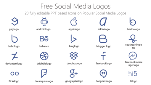 SMMI35 Free Social Media Logos-pptinfographics