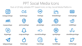 Social Media Platforms Icons