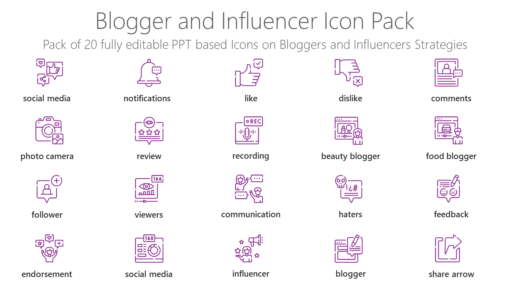 SMMI37 Blogger and Influencer Icon Pack-pptinfographics
