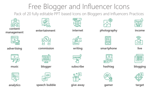 SMMI38 Free Blogger and Influencer Icons-pptinfographics