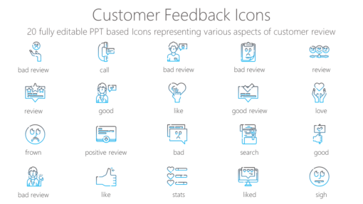 SMMI3 Customer Feedback Icons-pptinfographics