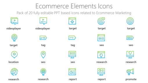 SMMI48 Ecommerce Elements Icons-pptinfographics