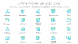 Online Cash Services Icons