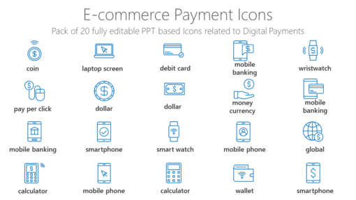 SMMI58 E commerce Payment Icons-pptinfographics