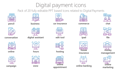 SMMI59 Digital payment icons-pptinfographics