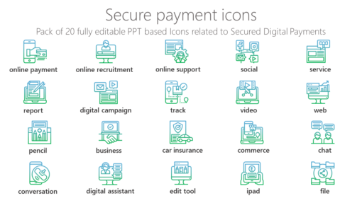 SMMI60 Secure payment icons-pptinfographics