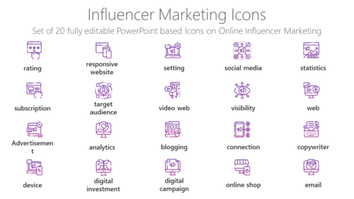 SMMI72 Influencer Marketing Icons-pptinfographics