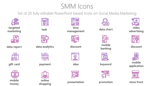 SMMI74 SMM Icons-pptinfographics