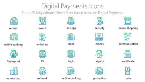 SMMI78 Digital Payments Icons-pptinfographics