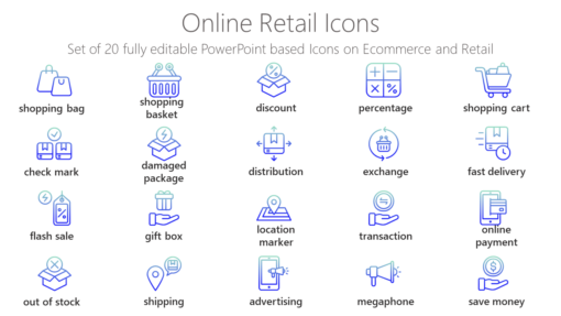 SMMI84 Online Retail Icons-pptinfographics