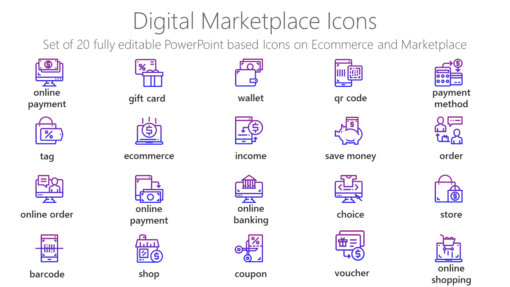 SMMI87 Digital Marketplace Icons-pptinfographics