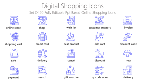 ECI38 Digital Shopping Icons-pptinfographics