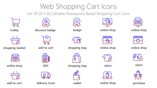 ECI39 Web Shopping Cart Icons-pptinfographics