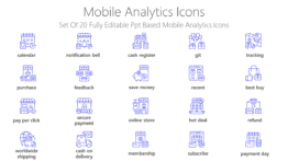 Mobile Analytics Icons