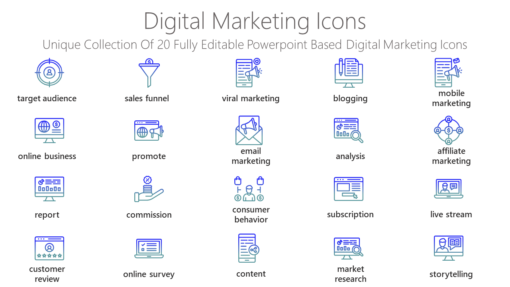 ECI54 Digital Marketing Icons-pptinfographics
