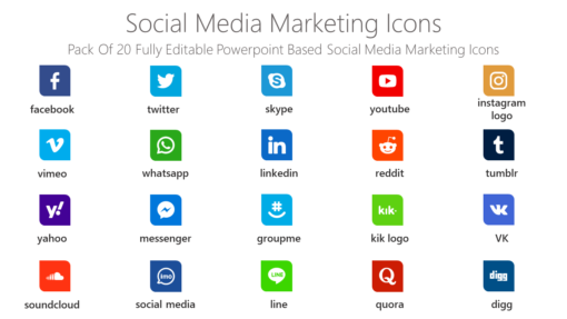 ECI67 Social Media Marketing Icons-pptinfographics