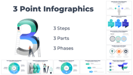 3 point infographics