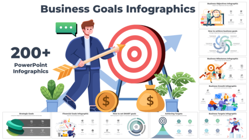 Business Goals Infographics collection