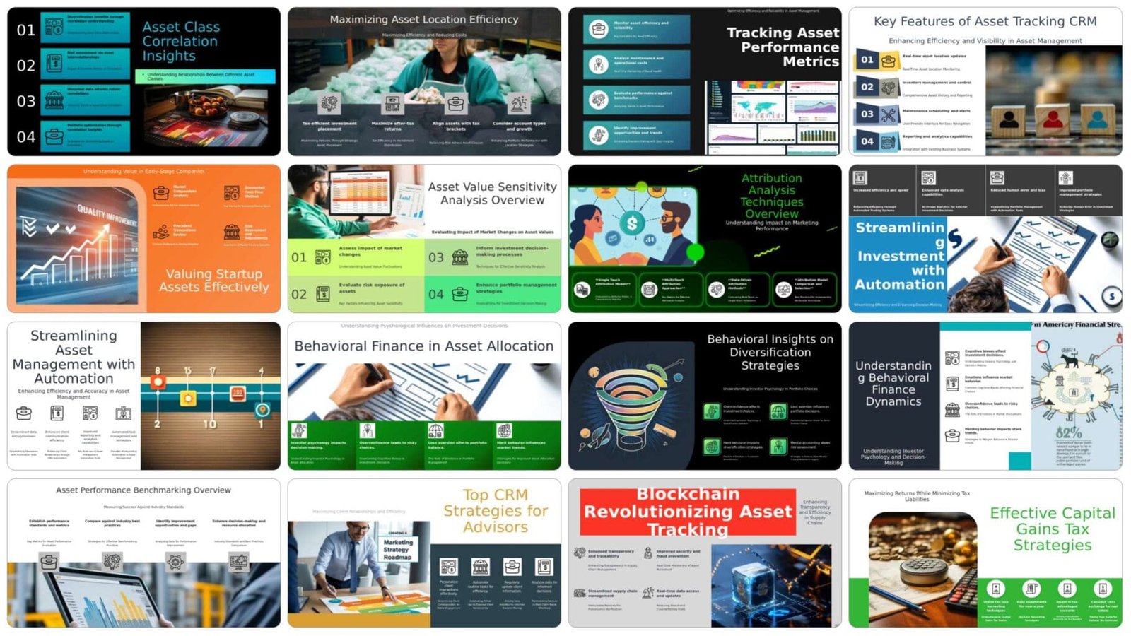 Asset Management PowerPoint Templates for Smarter Business Presentations 3 Behavioral Finance in Investment Decisions Enterprise Strategy Reports | Leadership Presentation