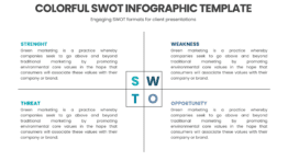 Colorful SWOT Infographic Template for strategic planning and business growth
