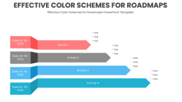 PowerPoint Roadmap Template for effective color schemes in roadmaps, ideal for professional presentations and impactful ppt slides.