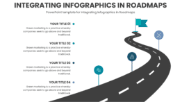 A professional PowerPoint Roadmap Template for integrating infographics in roadmaps, perfect for an effective visual elements presentation.