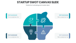 Startup SWOT Canvas Slide for lean business planning