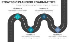 Professional PowerPoint Roadmap Template for strategic planning roadmap tips with customizable roadmap slides and timeline planning design