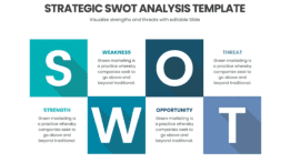Strategic SWOT Analysis Template for strategic planning and business growth