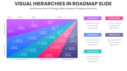 Professional PowerPoint Roadmap Template for effective visual hierarchies in strategy slides, perfect for impactful ppt presentations.