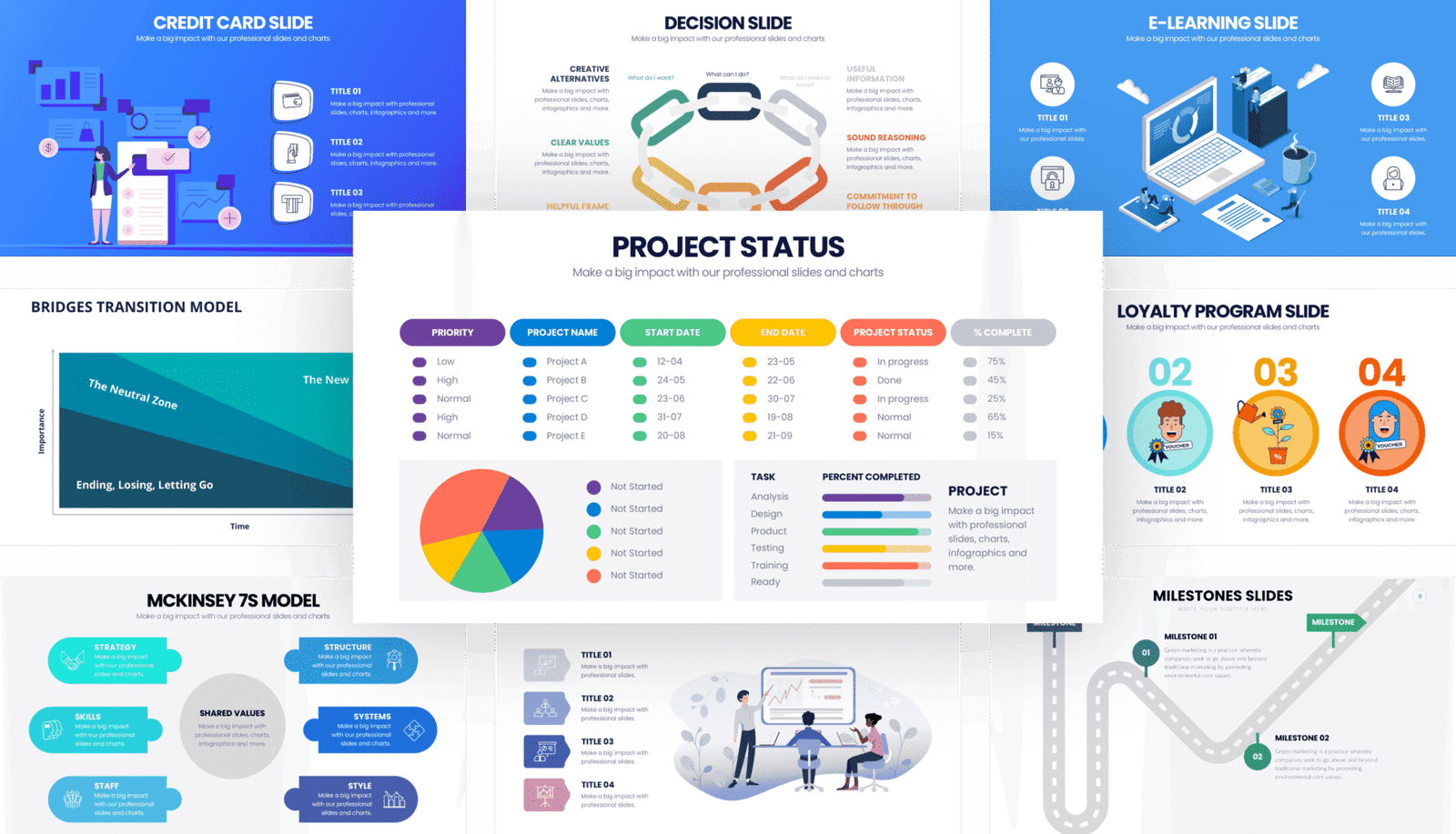 Students PowerPoint Templates – Modern, Editable Presentation Slides for College Projects and Class Assignments