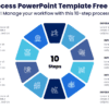 10 Step Process PowerPoint Template Free Download - Free download! Manage your workflow with this 10-step process PPT templat