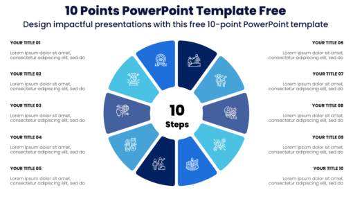 10 Points PowerPoint Template Free - Design impactful presentations with this free 10-point PowerPoint template