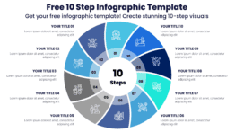 Free 10 Step Infographic Template - Get your free infographic template! Create stunning 10-step visuals