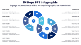 10 Steps PPT Infographic - Engage your audience with a 10-step infographic for PowerPoint!