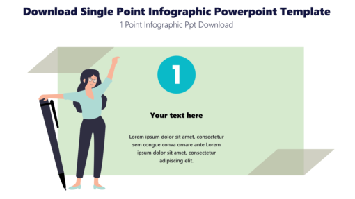 Download Single Point Infographic Powerpoint Template - 1 Point Infographic Ppt Download
