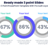 Ready made 3 point Slides - Buy 3 Point PowerPoint Template With Pre built Layouts
