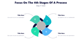 Focus On The 4th Stages Of A Process - Step 4 Slide
