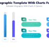 Editable Infographic Template With Charts For 4 Options - Editable Infographic With Charts 4 Options