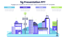 5g Presentation PPT - Engage your audience with 5G tech. Free & customizable PPT template