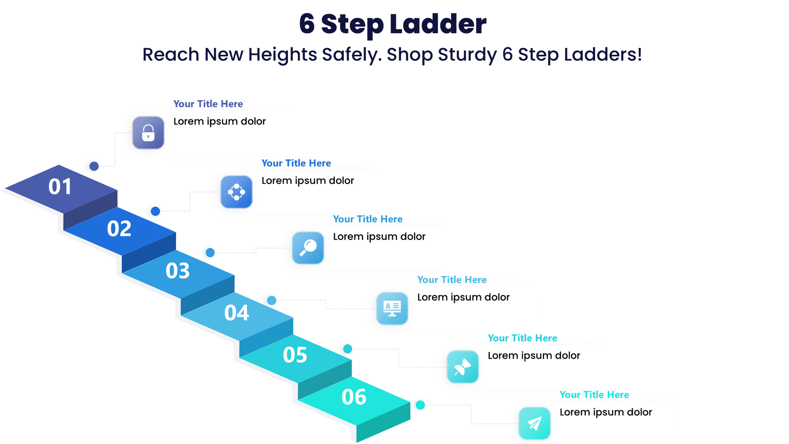 6 Step Ladder  - Reach New Heights Safely. Shop Sturdy 6 Step Ladders!