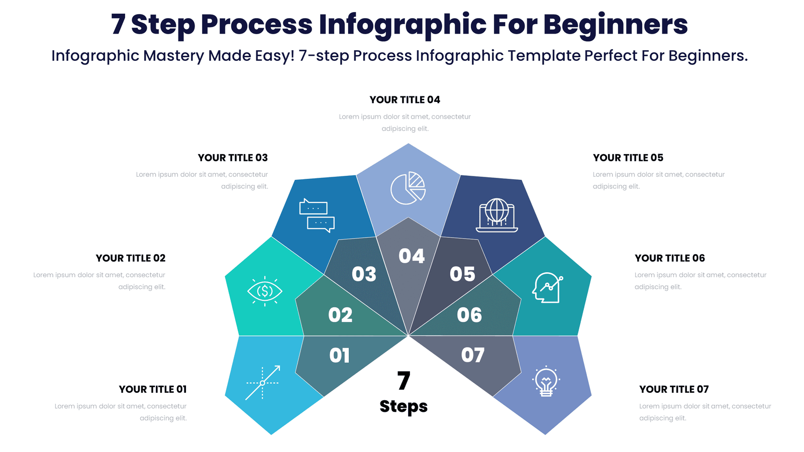 7 Step Process Infographic For Beginners 3 7 Step Process Infographic For Beginners - Infographic Mastery Made Easy! 7-step Process Infographic Template Perfect For Beg
